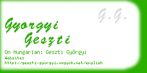 gyorgyi geszti business card